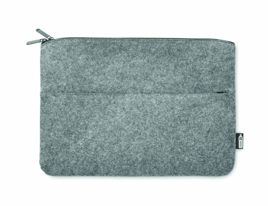 Logo trade promotional items picture of: RPET felt zipped laptop bag