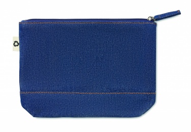 Logo trade advertising products image of: Recycled denim cosmetic pouch