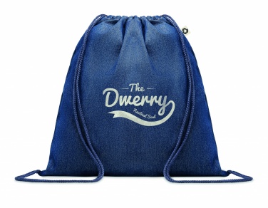 Logotrade promotional giveaways photo of: Recycled denim drawstring bag