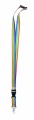 Rainbow RPET lanyard, Multicolour