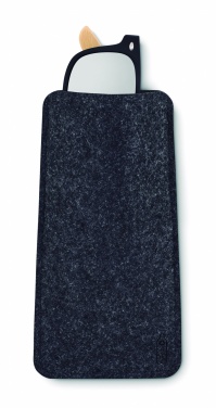 Logo trade promotional merchandise picture of: RPET felt glasses case