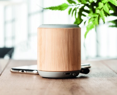 Logotrade corporate gift picture of: 5.3 wireless bamboo speaker