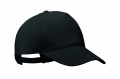 Organic cotton baseball cap, Black