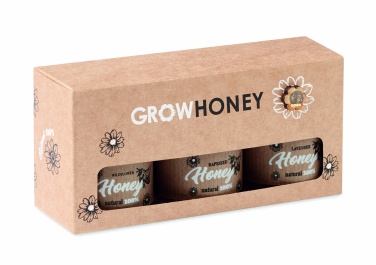 Logo trade promotional products picture of: Set of 3 wildflower honey