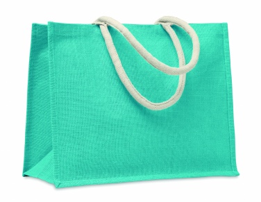 Logo trade promotional gifts picture of: Jute bag with cotton handle