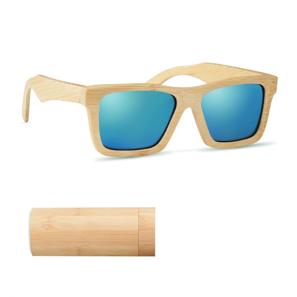 Logotrade corporate gift image of: Sunglasses and case in bamboo KEILA