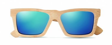 Logo trade promotional item photo of: Sunglasses and case in bamboo KEILA