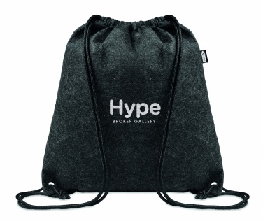 Logotrade corporate gift picture of: RPET felt drawstring bag