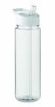 RPET bottle 650ml PP flip lid, White