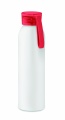 Recycled aluminum bottle, White/Red