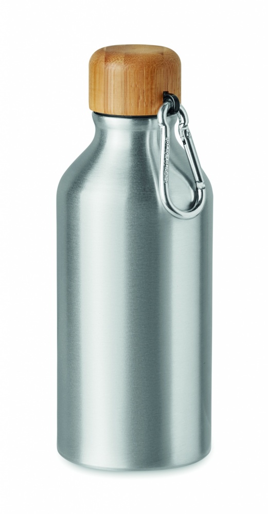 Logo trade advertising products image of: Aluminium bottle 400 ml