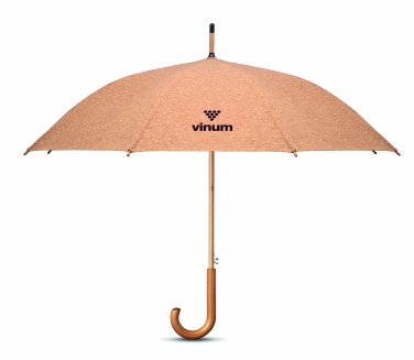 Logo trade business gift photo of: 25 inch cork umbrella