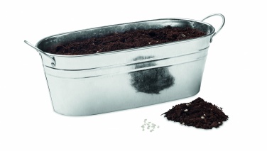 Logo trade advertising products picture of: Zinc tub with 3 herbs seeds