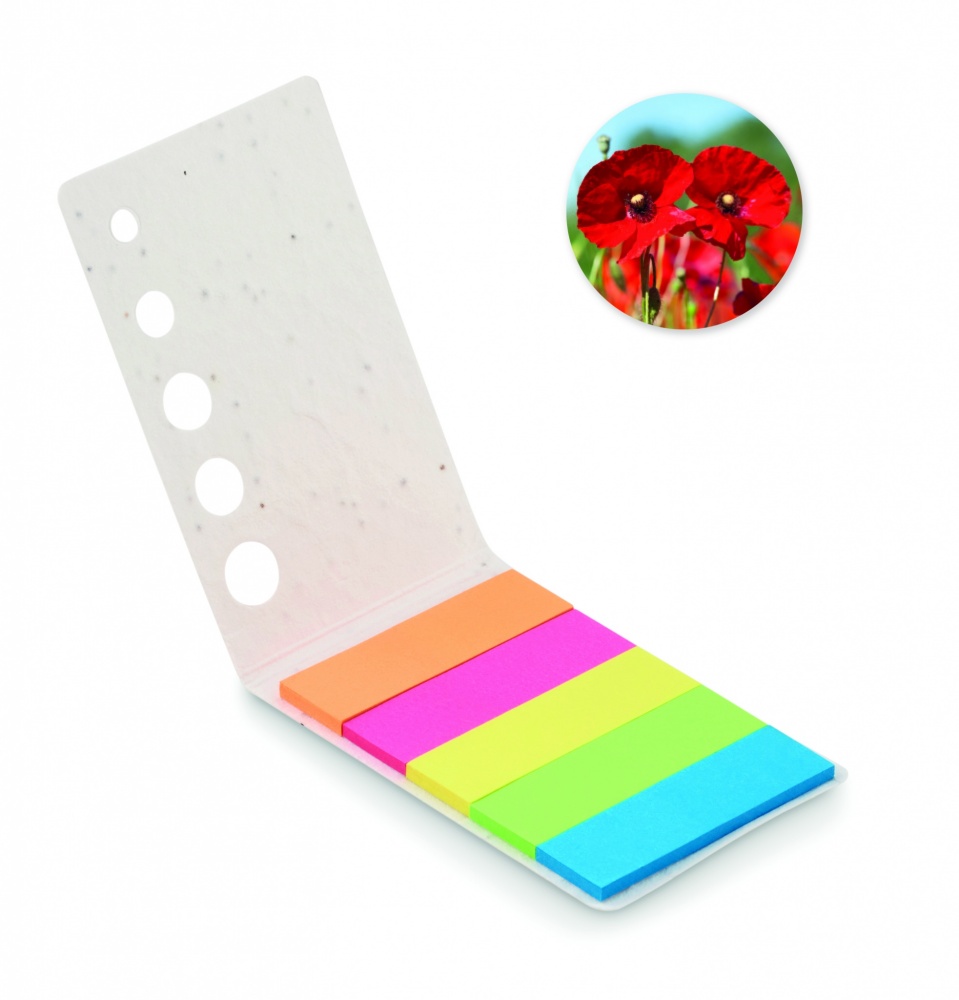 Logo trade promotional merchandise photo of: Seed paper page markers pad