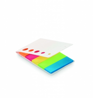 Logo trade promotional merchandise image of: Seed paper page markers pad