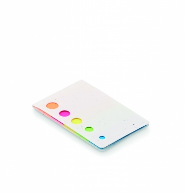 Logo trade business gift photo of: Seed paper page markers pad