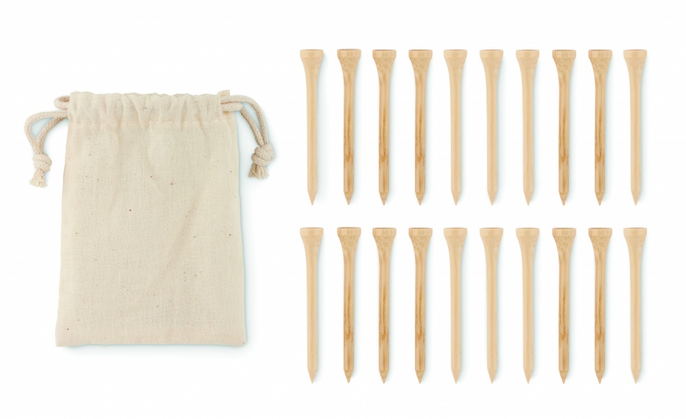 Logotrade business gift image of: 20 bamboo golf tees set