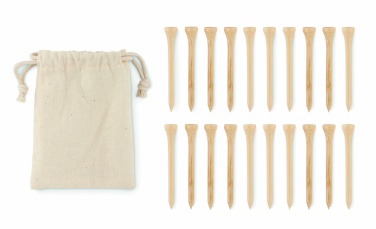 Logotrade advertising product image of: 20 bamboo golf tees set