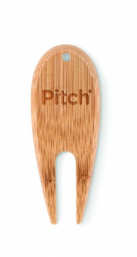 Logo trade promotional gifts picture of: Bamboo golf divot tool