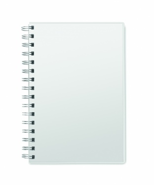 Logo trade promotional merchandise picture of: A5 RPET notebook recycled lined