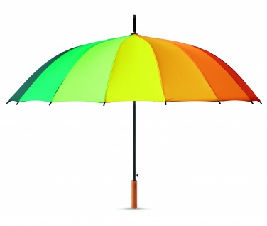 Logo trade promotional products image of: 27 inch rainbow umbrella