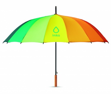 Logo trade corporate gifts picture of: 27 inch rainbow umbrella