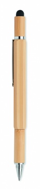 Logo trade promotional gift photo of: Spirit level pen in bamboo