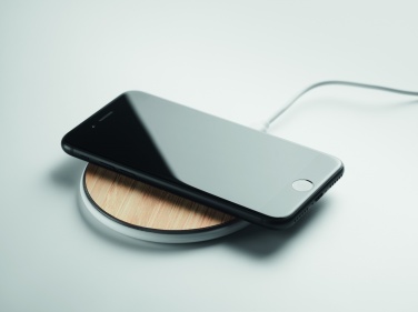 Logotrade promotional giveaways photo of: Bamboo wireless charger 10W