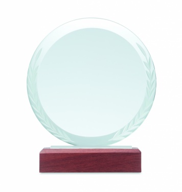 Logo trade corporate gifts image of: Round award plaque