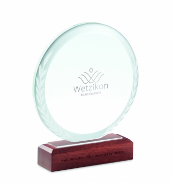 Logo trade corporate gifts picture of: Round award plaque