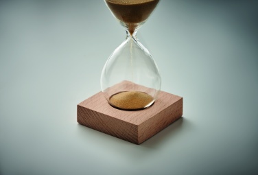 Logo trade promotional merchandise image of: 5 minute sand hourglass