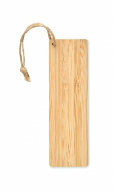 Logo trade promotional products image of: Bamboo bookmark