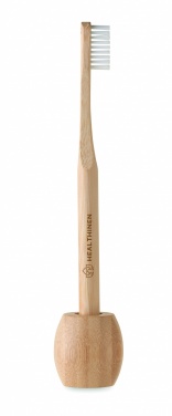 Logotrade business gifts photo of: Bamboo tooth brush with stand