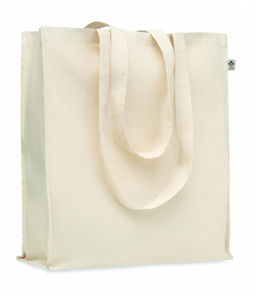 Logo trade promotional gift photo of: Organic cotton shopping bag