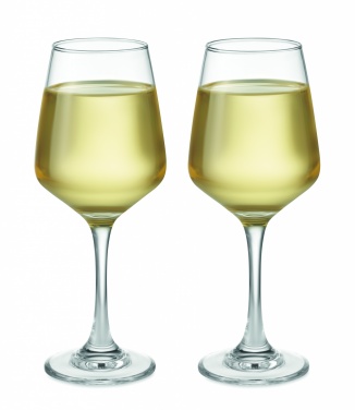 Logo trade promotional item photo of: Set of 2 wine glasses