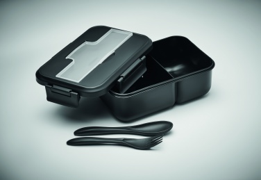 Logo trade corporate gifts image of: Lunch box with cutlery in PP