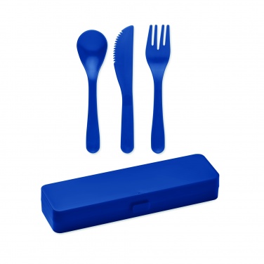 Logo trade promotional gifts picture of: Cutlery set recycled PP