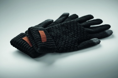 Logo trade promotional products image of: Rpet tactile gloves