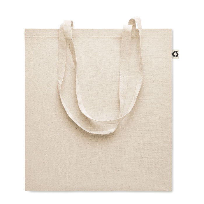 Logo trade promotional products image of: Recycled cotton shopping bag