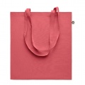 Recycled cotton shopping bag, Red