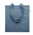 Shopping bag with long handles, Blue