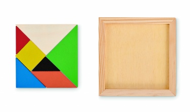 Logotrade promotional products photo of: Tangram puzzle in wood