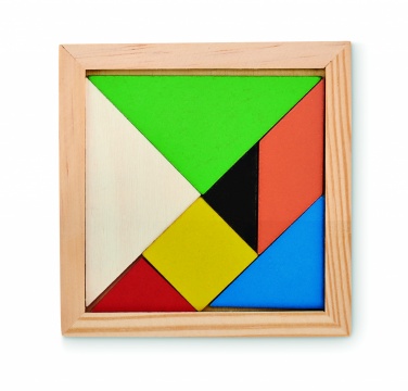 Logotrade promotional merchandise image of: Tangram puzzle in wood