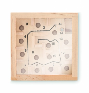 Logotrade business gifts photo of: Pine wooden labyrinth game