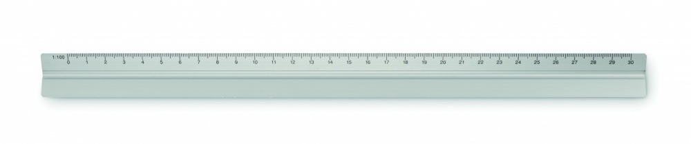 Logo trade promotional merchandise picture of: 30cm Ruler in aluminium