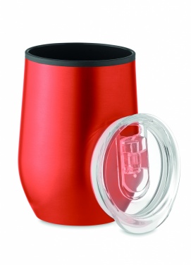 Logo trade promotional giveaways image of: Double wall travel cup 350 ml