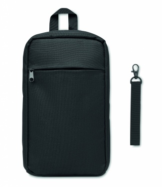 Logo trade promotional merchandise picture of: Cross chest bag in 600D Rpet