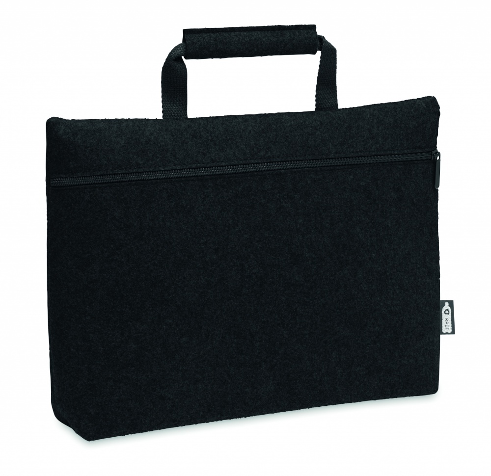 Logo trade advertising products picture of: RPET felt zippered laptop bag