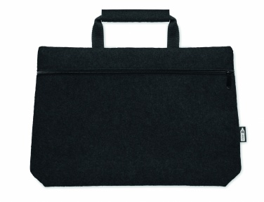 Logo trade corporate gift photo of: RPET felt zippered laptop bag