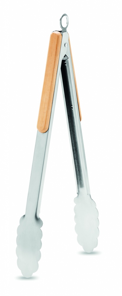 Logo trade promotional merchandise image of: Stainless Steel Tongs